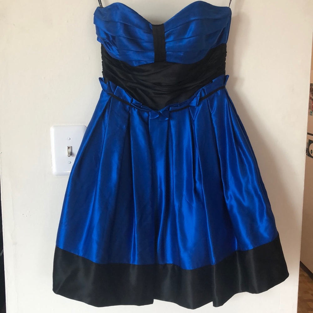 Strapless Satin Dress